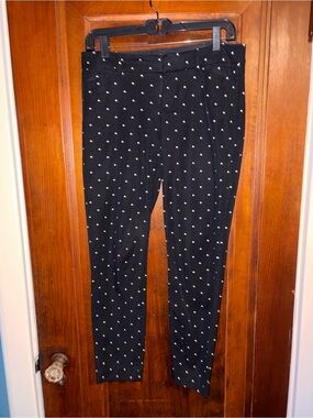Black Polka Dot Old Navy Pixie Stretch Pants